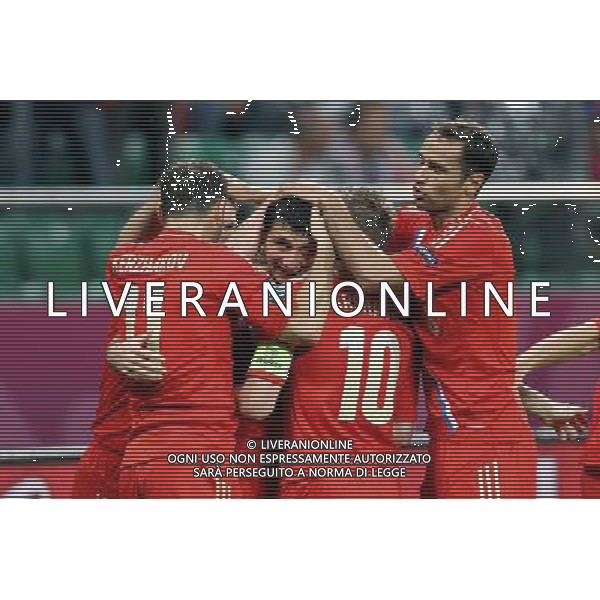 08.06.2012 WROCLAW - STADION MIEJSKI ( WROCLAW POLAND MUNICIPIAL STADIUM) PILKA NOZNA (FOOTBALL ) MISTRZOSTWA EUROPY W PILCE NOZNEJ UEFA EURO 2012 ( EUROPEAN CHAPIONSHIPS UEFA EURO 2012 ) GRUPA A ( POOL A ) MECZ ROSJA - CZECHY ( GAME CZECH REPUBLIC - RUSSIA ) NZ/: ALAN DZAGOEV DZAGOJEW (RUS) RADOSC BRAMKA GOL JOY FOTO JAKUB PIASECKI/CYFRASPORT/NEWSPIX.PL --- Newspix.pl /Agenzia Aldo Liverani Sas - ITALY ONLY - Russia - Repubblica Ceca Campionati Europei UEFA 2012 Polonia/Ucraina Gruppo A Wroclaw (Polonia) 08/06/2012 *** Local Caption *** www.newspix.pl mail us: info@newspix.pl call us: 0048 022 23 22 222 --- Polish Picture Agency by Ringier Axel Springer Poland