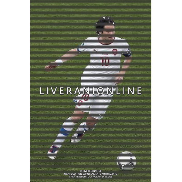 WROCLAW 08.06.2012 N/Z: TOMAS ROSICKY (CZE) CZECHY - ROSJA MISTRZOSTWA EUROPY W PILCE NOZNEJ GRUPA A FAZA GRUPOWA PILKA NOZNA UEFA EURO 2012 CZECH REPUBLIC - RUSSIA UEFA EUROPEAN FOOTBALL CHAMPIONSHIP GROUP STAGE GROUP A FOOTBALL SOCCER UEFA EURO 2012 TSCHECHIEN - RUSSLAND UEFA FUSSBALL EUROPAMEISTERSCHAFT GRUPPE A FUSSBAL EURO 2012 BRESLAU MACIEJ OPALA / NEWSPIX.PL --- Newspix.pl /Agenzia Aldo Liverani Sas - ITALY ONLY - Russia - Repubblica Ceca Campionati Europei UEFA 2012 Polonia/Ucraina Gruppo A Wroclaw (Polonia) 08/06/2012 *** Local Caption *** www.newspix.pl mail us: info@newspix.pl call us: 0048 022 23 22 222 --- Polish Picture Agency by Ringier Axel Springer Poland