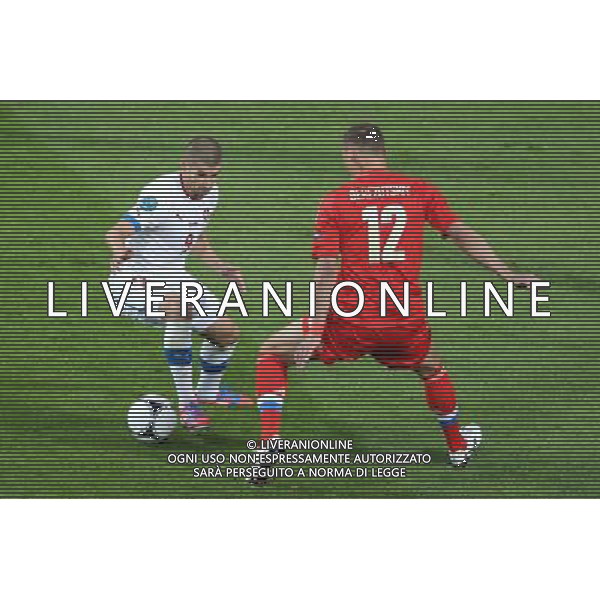 WROCLAW 08.06.2012 N/Z: JAN REZEK (CZE) ALEKSIEJ BIERIEZUCKI (RUS) CZECHY - ROSJA MISTRZOSTWA EUROPY W PILCE NOZNEJ GRUPA A FAZA GRUPOWA PILKA NOZNA UEFA EURO 2012 CZECH REPUBLIC - RUSSIA UEFA EUROPEAN FOOTBALL CHAMPIONSHIP GROUP STAGE GROUP A FOOTBALL SOCCER UEFA EURO 2012 TSCHECHIEN - RUSSLAND UEFA FUSSBALL EUROPAMEISTERSCHAFT GRUPPE A FUSSBAL EURO 2012 BRESLAU MACIEJ OPALA / NEWSPIX.PL --- Newspix.pl /Agenzia Aldo Liverani Sas - ITALY ONLY - Russia - Repubblica Ceca Campionati Europei UEFA 2012 Polonia/Ucraina Gruppo A Wroclaw (Polonia) 08/06/2012 *** Local Caption *** www.newspix.pl mail us: info@newspix.pl call us: 0048 022 23 22 222 --- Polish Picture Agency by Ringier Axel Springer Poland