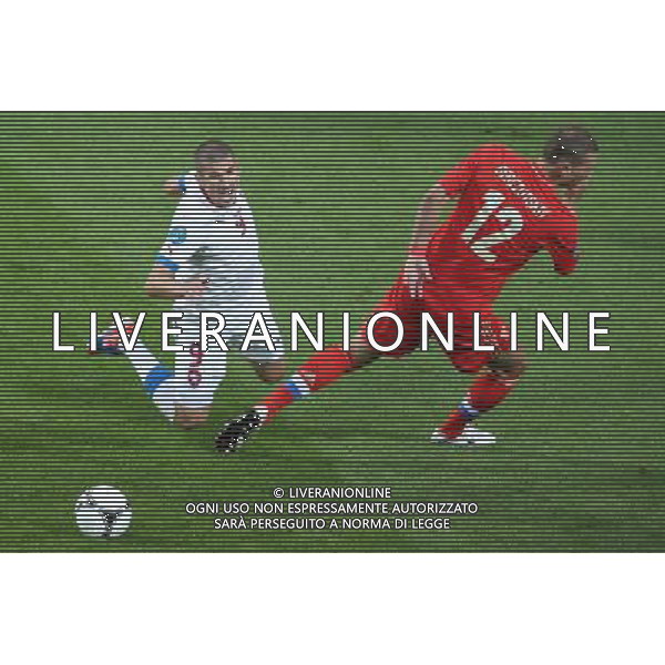 WROCLAW 08.06.2012 N/Z: JAN REZEK (CZE) ALEKSIEJ BIERIEZUCKI (RUS) CZECHY - ROSJA MISTRZOSTWA EUROPY W PILCE NOZNEJ GRUPA A FAZA GRUPOWA PILKA NOZNA UEFA EURO 2012 CZECH REPUBLIC - RUSSIA UEFA EUROPEAN FOOTBALL CHAMPIONSHIP GROUP STAGE GROUP A FOOTBALL SOCCER UEFA EURO 2012 TSCHECHIEN - RUSSLAND UEFA FUSSBALL EUROPAMEISTERSCHAFT GRUPPE A FUSSBAL EURO 2012 BRESLAU MACIEJ OPALA / NEWSPIX.PL --- Newspix.pl /Agenzia Aldo Liverani Sas - ITALY ONLY - Russia - Repubblica Ceca Campionati Europei UEFA 2012 Polonia/Ucraina Gruppo A Wroclaw (Polonia) 08/06/2012 *** Local Caption *** www.newspix.pl mail us: info@newspix.pl call us: 0048 022 23 22 222 --- Polish Picture Agency by Ringier Axel Springer Poland