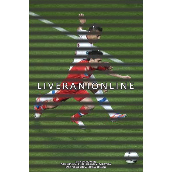 WROCLAW 08.06.2012 N/Z: MILAN BAROS (CZE) JURIJ ZYRKOW (RUS) CZECHY - ROSJA MISTRZOSTWA EUROPY W PILCE NOZNEJ GRUPA A FAZA GRUPOWA PILKA NOZNA UEFA EURO 2012 CZECH REPUBLIC - RUSSIA UEFA EUROPEAN FOOTBALL CHAMPIONSHIP GROUP STAGE GROUP A FOOTBALL SOCCER UEFA EURO 2012 TSCHECHIEN - RUSSLAND UEFA FUSSBALL EUROPAMEISTERSCHAFT GRUPPE A FUSSBAL EURO 2012 BRESLAU MACIEJ OPALA / NEWSPIX.PL --- Newspix.pl /Agenzia Aldo Liverani Sas - ITALY ONLY - Russia - Repubblica Ceca Campionati Europei UEFA 2012 Polonia/Ucraina Gruppo A Wroclaw (Polonia) 08/06/2012 *** Local Caption *** www.newspix.pl mail us: info@newspix.pl call us: 0048 022 23 22 222 --- Polish Picture Agency by Ringier Axel Springer Poland