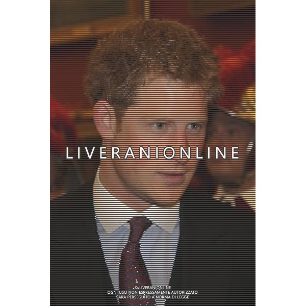 LONDON, ENGLAND - JUNE 05: Prince Harry attends a reception at Guildhall on June 5, 2012 in London, England. For only the second time in its history the UK celebrates the Diamond Jubilee of a monarch. Her Majesty Queen Elizabeth II celebrates the 60th anniversary of her ascension to the throne. Thousands of wellwishers from around the world have flocked to London to witness the spectacle of the weekend\'s celebrations. ©photoshot/Agenzia Aldo Liverani Sas - ITALY ONLY - REALI INGLESI: La famiglia reale con gli invitai al ricevimento per le celebrazioni del Giubileo diamante di Sua Maesta\' la Regina Elisabetta II a Londra 5 giugno 2012