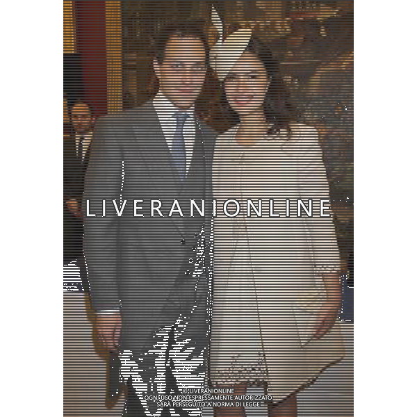 LONDON, ENGLAND - JUNE 05: Sophie Winkleman (Lady Frederick Windsor) and Lord Frederick Windsor attend a reception for the Diamond Jubilee at Guildhall on June 5, 2012 in London, England. For only the second time in its history the UK celebrates the Diamond Jubilee of a monarch. Her Majesty Queen Elizabeth II celebrates the 60th anniversary of her ascension to the throne. Thousands of wellwishers from around the world have flocked to London to witness the spectacle of the weekend\'s celebrations. ©photoshot/Agenzia Aldo Liverani Sas - ITALY ONLY - REALI INGLESI: La famiglia reale con gli invitai al ricevimento per le celebrazioni del Giubileo diamante di Sua Maesta\' la Regina Elisabetta II a Londra 5 giugno 2012