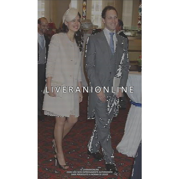 LONDON, ENGLAND - JUNE 05: Sophie Winkleman (Lady Frederick Windsor) and Lord Frederick Windsor attend a reception for the Diamond Jubilee at Guildhall on June 5, 2012 in London, England. For only the second time in its history the UK celebrates the Diamond Jubilee of a monarch. Her Majesty Queen Elizabeth II celebrates the 60th anniversary of her ascension to the throne. Thousands of wellwishers from around the world have flocked to London to witness the spectacle of the weekend\'s celebrations. ©photoshot/Agenzia Aldo Liverani Sas - ITALY ONLY - REALI INGLESI: La famiglia reale con gli invitai al ricevimento per le celebrazioni del Giubileo diamante di Sua Maesta\' la Regina Elisabetta II a Londra 5 giugno 2012