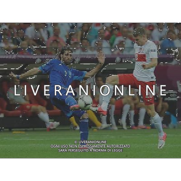 Campionati Europei UEFA 2012 Polonia/Ucraina Gruppo A Varsavia (Polonia) - 08.06.2012 Polonia-Grecia Nella Foto:samaras piszczek /Ph.Vitez-Ag. Aldo Liverani