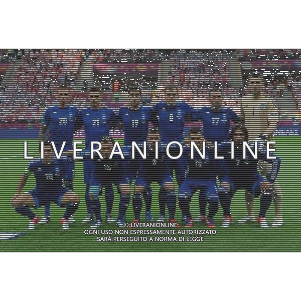 Campionati Europei UEFA 2012 Polonia/Ucraina Gruppo A Varsavia (Polonia) - 08.06.2012 Polonia-Grecia Nella Foto:Grecia Squadra Formazione /Ph.Vitez-Ag. Aldo Liverani