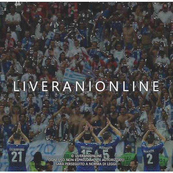 Campionati Europei UEFA 2012 Polonia/Ucraina Gruppo A Varsavia (Polonia) - 08.06.2012 Polonia-Grecia Nella Foto:Grecia Giocatori davanti ai propri tifosi /Ph.Vitez-Ag. Aldo Liverani