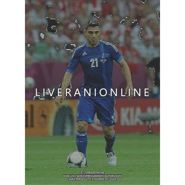 Campionati Europei UEFA 2012 Polonia/Ucraina Gruppo A Varsavia (Polonia) - 08.06.2012 Polonia-Grecia Nella Foto:Katsouranis Kostas /Ph.Vitez-Ag. Aldo Liverani