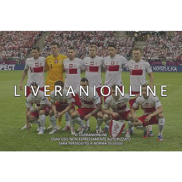 Campionati Europei UEFA 2012 Polonia/Ucraina Gruppo A Varsavia (Polonia) - 08.06.2012 Polonia-Grecia Nella Foto:Polonia Squadra Formazione /Ph.Vitez-Ag. Aldo Liverani