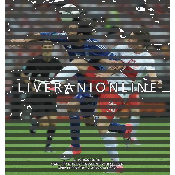 Campionati Europei UEFA 2012 Polonia/Ucraina Gruppo A Varsavia (Polonia) - 08.06.2012 Polonia-Grecia Nella Foto:Samaras Giorgos-Piszczek Lukasz /Ph.Vitez-Ag. Aldo Liverani