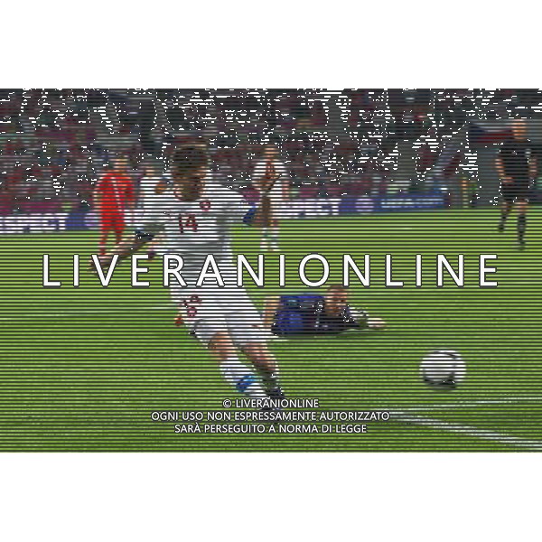 08.06.2012 WROCLAW - STADION MIEJSKI ( WROCLAW POLAND MUNICIPIAL STADIUM) PILKA NOZNA (FOOTBALL ) MISTRZOSTWA EUROPY W PILCE NOZNEJ UEFA EURO 2012 ( EUROPEAN CHAPIONSHIPS UEFA EURO 2012 ) GRUPA A ( POOL A ) MECZ ROSJA - CZECHY ( GAME CZECH REPUBLIC - RUSSIA ) NZ/: VACLAV PILAR (CZE) STRZAL BRAMKA GPOL RADOSC FOTO JAKUB PIASECKI/CYFRASPORT/NEWSPIX.PL --- Newspix.pl AG ALDO LIVERANI S A S ONLY ITALY *** Local Caption *** www.newspix.pl mail us: info@newspix.pl call us: 0048 022 23 22 222 --- Polish Picture Agency by Ringier Axel Springer Poland