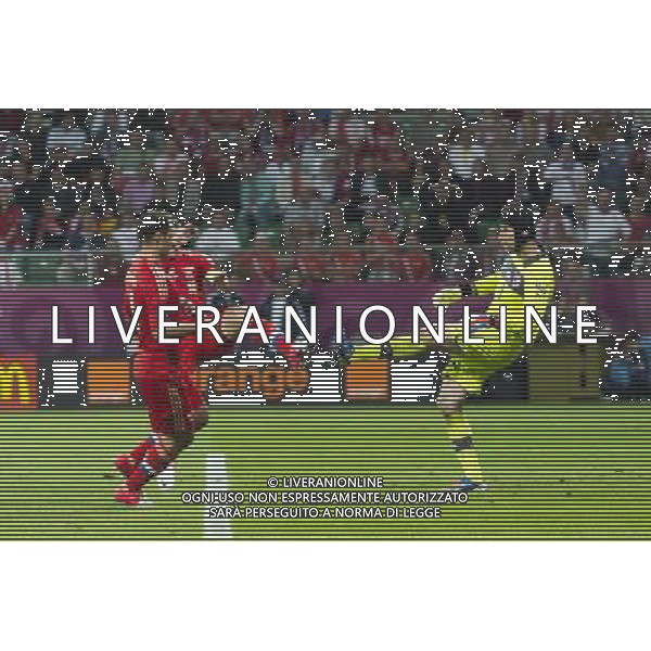 WROCLAW 08 06 2012 STADION MIEJSKI PRZY AL SLASKA 1 ARENA EURO 2012 MECZ NR 2 EURO 2012 ROSJA v CZECHY N Z VYACHESLAV MALAFEEV R ussia PETR CECH Czech Republic SEBASTIAN BOROWSKI Newspix.pl MUNICIPAL STADIUM WROCLAW AT AL SLASKA 1 GAME 2 OF EURO 2012 RUSSIA v CZECH REPUBLIC --- Newspix.pl AG ALDO LIVERANI S A S ONLY ITALY *** Local Caption *** www.newspix.pl mail us: info@newspix.pl call us: 0048 022 23 22 222 --- Polish Picture Agency by Ringier Axel Springer Poland