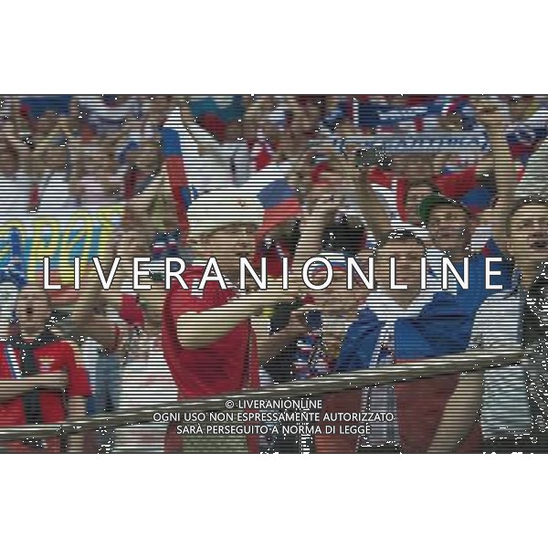 WROCLAW 08 06 2012 STADION MIEJSKI PRZY AL SLASKA 1 ARENA EURO 2012 MECZ NR 2 EURO 2012 ROSJA v CZECHY N Z KIBICE ROSJA SEBASTIAN BOROWSKI Newspix.pl MUNICIPAL STADIUM WROCLAW AT AL SLASKA 1 GAME 2 OF EURO 2012 RUSSIA v CZECH REPUBLIC --- Newspix.pl AG ALDO LIVERANI S A S ONLY ITALY *** Local Caption *** www.newspix.pl mail us: info@newspix.pl call us: 0048 022 23 22 222 --- Polish Picture Agency by Ringier Axel Springer Poland