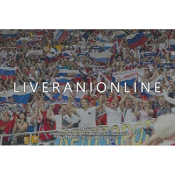 WROCLAW 08 06 2012 STADION MIEJSKI PRZY AL SLASKA 1 ARENA EURO 2012 MECZ NR 2 EURO 2012 ROSJA v CZECHY N Z KIBICE ROSJA SEBASTIAN BOROWSKI Newspix.pl MUNICIPAL STADIUM WROCLAW AT AL SLASKA 1 GAME 2 OF EURO 2012 RUSSIA v CZECH REPUBLIC --- Newspix.pl AG ALDO LIVERANI S A S ONLY ITALY *** Local Caption *** www.newspix.pl mail us: info@newspix.pl call us: 0048 022 23 22 222 --- Polish Picture Agency by Ringier Axel Springer Poland