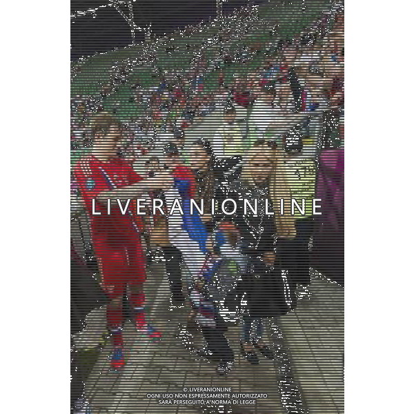 WROCLAW 08 06 2012 STADION MIEJSKI PRZY AL SLASKA 1 ARENA EURO 2012 MECZ NR 2 EURO 2012 ROSJA v CZECHY N Z ROMAN PAVLYUCHENKO Russia Z DZIEWCZYNA SEBASTIAN BOROWSKI Newspix.pl MUNICIPAL STADIUM WROCLAW AT AL SLASKA 1 GAME 2 OF EURO 2012 RUSSIA v CZECH REPUBLIC --- Newspix.pl AG ALDO LIVERANI S A S ONLY ITALY *** Local Caption *** www.newspix.pl mail us: info@newspix.pl call us: 0048 022 23 22 222 --- Polish Picture Agency by Ringier Axel Springer Poland