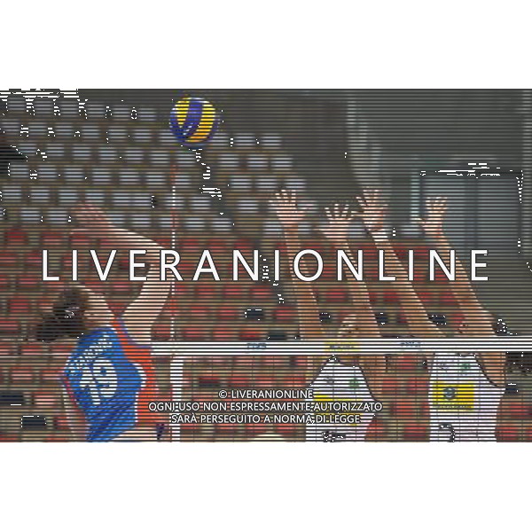 09.06.2012 - Lodz , Atlas Arena , siatkowka , World Grand Prix 2012 , Serbia (niebieskie) - Brazylia (biale) N/Z Sanja Starovic , Joyce Silva , Juciely Cristina Silva Fot. Mariusz Palczynski / Edytor.net/NEWSPIX.PL WOMAN VOLLEYBALL GRAND PRIX BRASIL vs SERBIA --- Newspix.pl AG ALDO LIVERANI S A S ONLY ITALY *** Local Caption *** www.newspix.pl mail us: info@newspix.pl call us: 0048 022 23 22 222 --- Polish Picture Agency by Ringier Axel Springer Poland