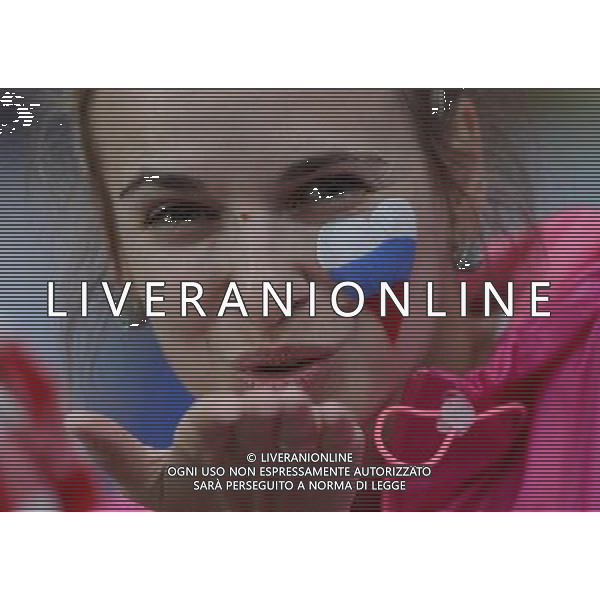 (120609) -- WARSAW, June 9, 2012 () -- A fan of Russia poses before the Group A match between Russia and the Czech Republic at the Euro 2012 football championship in Wroclaw, Poland, June 8, 2012. (/Wu Wei) (jyc) ©PHOTOSHOT/Agenzia Aldo Liverani Sas - ITALY ONLY: Russia - Repubblica Ceca Campionati Europei UEFA 2012 Polonia/Ucraina Gruppo A Wroclaw (Polonia) 08/06/2012 