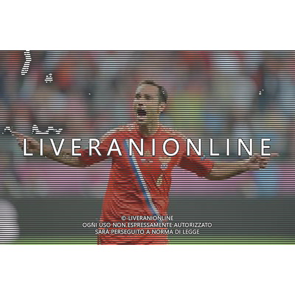 (120609) -- WARSAW, June 9, 2012 () -- Roman Shirokov of Russia celebrates after scoring during the Group A match against the Czech Republic at the Euro 2012 football championships in Wroclaw, Poland, June 8, 2012. (/Wu Wei) (jyc) ©PHOTOSHOT/Agenzia Aldo Liverani Sas - ITALY ONLY: Russia - Repubblica Ceca Campionati Europei UEFA 2012 Polonia/Ucraina Gruppo A Wroclaw (Polonia) 08/06/2012 