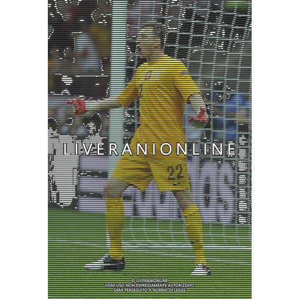 (120609) -- WARSAW, June 9, 2012 () -- Przemyslaw Tyton, goalkeeper of Poland reacts during the Group A match against Greece at the Euro 2012 football championship in Warsaw, Poland, June 8, 2012. (/Ma Ning) (jyc) ©photoshot/Agenzia Aldo Liverani Sas - ITALY ONLY: Polonia - Grecia Campionati Europei UEFA 2012 Polonia/Ucraina Gruppo A Varsavia (Polonia) 08/06/2012