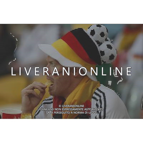 09.06.2012, LWOW, PILKA NOZNA, FOOTBALL, MISTRZOSTWA EUROPY W PILCE NOZNEJ, EURO 2012, FOOTBALL EUROPEAN CHAMPIONSHIP, NIEMCY - PORTUGALIA, GERMANY - PORTUGAL, KIBIC NIEMIEC, FOT. TOMASZ JASTRZEBOWSKI / FOTO OLIMPIK/NEWSPIX.PL --- Newspix.pl /Agenzia Aldo Liverani Sas - ITALY ONLY: Germania - Portogallo Campionati Europei UEFA 2012 Polonia/Ucraina Gruppo B Leopoli (Ucraina) 09/06/2012 *** Local Caption *** www.newspix.pl mail us: info@newspix.pl call us: 0048 022 23 22 222 --- Polish Picture Agency by Ringier Axel Springer Poland