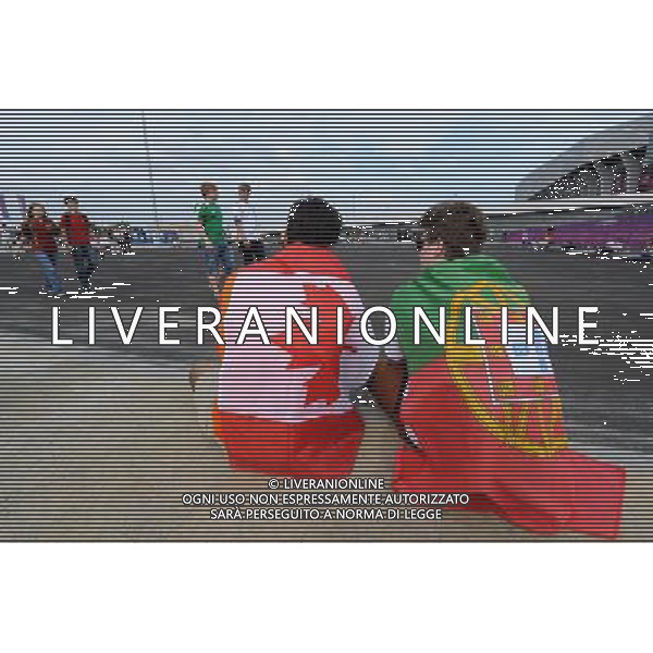 09.06.2012 LWOW - STADION ARENA LWOW ( LVIV UKRAINE STADIUM ARENA LVIV ) PILKA NOZNA ( FOOTBALL ) MISTRZOSTWA EUROPY W PILCE NOZNEJ UEFA EURO 2012 ( EUROPEAN CHAMPIONSHIPS UEFA EURO 2012 ) GRUPA B ( POOL B ) MECZ NIEMCY - PORTUGALIA ( GAME GERMANY - PORTUGAL ) NZ KIBICE PORTUGALIA FOTO MICHAL STANCZYK / CYFRASPORT/NEWSPIX.PL --- Newspix.pl /Agenzia Aldo Liverani Sas - ITALY ONLY: Germania - Portogallo Campionati Europei UEFA 2012 Polonia/Ucraina Gruppo B Leopoli (Ucraina) 09/06/2012 *** Local Caption *** www.newspix.pl mail us: info@newspix.pl call us: 0048 022 23 22 222 --- Polish Picture Agency by Ringier Axel Springer Poland