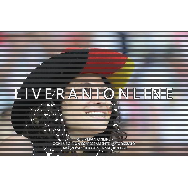 09.06.2012 LWOW - STADION ARENA LWOW ( LVIV UKRAINE STADIUM ARENA LVIV ) PILKA NOZNA ( FOOTBALL ) MISTRZOSTWA EUROPY W PILCE NOZNEJ UEFA EURO 2012 ( EUROPEAN CHAMPIONSHIPS UEFA EURO 2012 ) GRUPA B ( POOL B ) MECZ NIEMCY - PORTUGALIA ( GAME GERMANY - PORTUGAL ) NZ KOBIETA KIBIC NIEMIEC FOTO MICHAL STANCZYK / CYFRASPORT/NEWSPIX.PL --- Newspix.pl /Agenzia Aldo Liverani Sas - ITALY ONLY: Germania - Portogallo Campionati Europei UEFA 2012 Polonia/Ucraina Gruppo B Leopoli (Ucraina) 09/06/2012 *** Local Caption *** www.newspix.pl mail us: info@newspix.pl call us: 0048 022 23 22 222 --- Polish Picture Agency by Ringier Axel Springer Poland