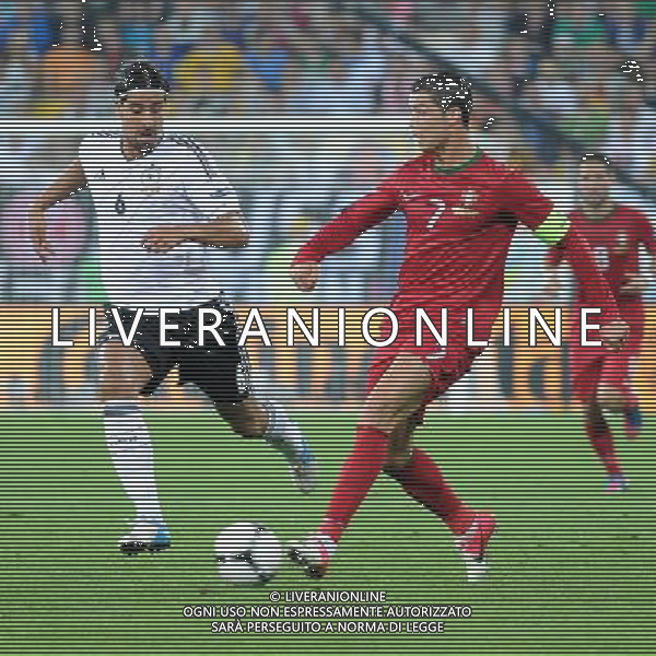 09.06.2012 LWOW - STADION ARENA LWOW ( LVIV UKRAINE STADIUM ARENA LVIV ) PILKA NOZNA ( FOOTBALL ) MISTRZOSTWA EUROPY W PILCE NOZNEJ UEFA EURO 2012 ( EUROPEAN CHAMPIONSHIPS UEFA EURO 2012 ) GRUPA B ( POOL B ) MECZ NIEMCY - PORTUGALIA ( GAME GERMANY - PORTUGAL ) NZ SAMI KHEDIRA (L), CRISTIANO RONALDO (P) FOTO MICHAL STANCZYK / CYFRASPORT/NEWSPIX.PL --- Newspix.pl /Agenzia Aldo Liverani Sas - ITALY ONLY: Germania - Portogallo Campionati Europei UEFA 2012 Polonia/Ucraina Gruppo B Leopoli (Ucraina) 09/06/2012 *** Local Caption *** www.newspix.pl mail us: info@newspix.pl call us: 0048 022 23 22 222 --- Polish Picture Agency by Ringier Axel Springer Poland
