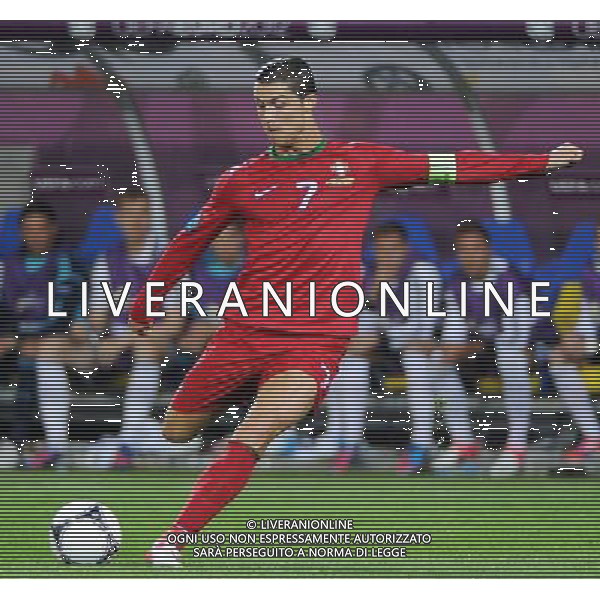 09.06.2012 LWOW UKRAINA (LVIV UKRAINE) ARENA LWOW (ARENA LVIV) PILKA NOZNA (FOOTBALL FUSSBALL) UEFA EURO 2012 POLAND UKRAINE MISTRZOSTWA EUROPY W PILCE NOZNEJ POLSKA UKRAINA MECZ NIEMCY - PORTUGALIA (GERMANY - PORTUGAL DEUTSCHLAND - PORTUGAL) N/Z CRISTIANO RONALDO FOTO NORBERT BARCZYK / PRESSFOCUS/NEWSPIX.PL --- Newspix.pl /Agenzia Aldo Liverani Sas - ITALY ONLY: Germania - Portogallo Campionati Europei UEFA 2012 Polonia/Ucraina Gruppo B Leopoli (Ucraina) 09/06/2012 *** Local Caption *** www.newspix.pl mail us: info@newspix.pl call us: 0048 022 23 22 222 --- Polish Picture Agency by Ringier Axel Springer Poland