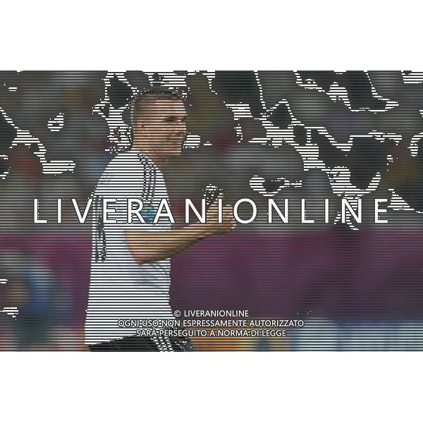 LWOW 09.06.2012 MECZ MISTRZOSTWA EUROPY 2012 GRUPA B: NIEMCY - PORTUGALIA --- UEFA EURO 2012 CHAMPIONSHIP GROUP B MATCH IN LVIV: GERMANY - PORTUGAL LUKASZ PODOLSKI FOT. PIOTR KUCZA/NEWSPIX.PL --- Newspix.pl /Agenzia Aldo Liverani Sas - ITALY ONLY: Germania - Portogallo Campionati Europei UEFA 2012 Polonia/Ucraina Gruppo B Leopoli (Ucraina) 09/06/2012 *** Local Caption *** www.newspix.pl mail us: info@newspix.pl call us: 0048 022 23 22 222 --- Polish Picture Agency by Ringier Axel Springer Poland