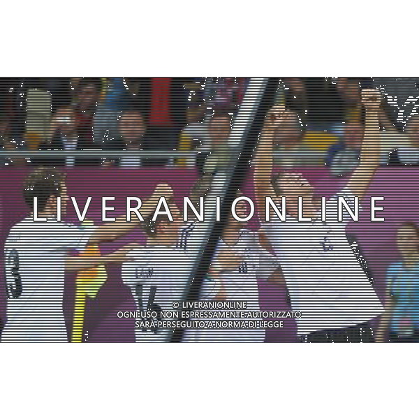 09.06.2012 LWOW UKRAINA (LVIV UKRAINE) ARENA LWOW (ARENA LVIV) PILKA NOZNA (FOOTBALL FUSSBALL) UEFA EURO 2012 POLAND UKRAINE MISTRZOSTWA EUROPY W PILCE NOZNEJ POLSKA UKRAINA MECZ NIEMCY - PORTUGALIA (GERMANY - PORTUGAL DEUTSCHLAND - PORTUGAL) N/Z MARIO GOMEZ GOL RADOSC FOTO NORBERT BARCZYK / PRESSFOCUS/NEWSPIX.PL --- Newspix.pl /Agenzia Aldo Liverani Sas - ITALY ONLY: Germania - Portogallo Campionati Europei UEFA 2012 Polonia/Ucraina Gruppo B Leopoli (Ucraina) 09/06/2012 *** Local Caption *** www.newspix.pl mail us: info@newspix.pl call us: 0048 022 23 22 222 --- Polish Picture Agency by Ringier Axel Springer Poland