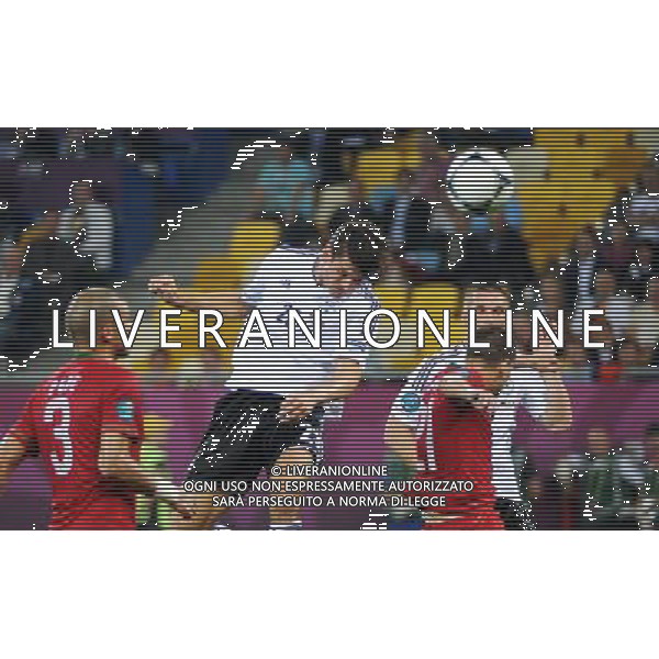 09.06.2012 LWOW UKRAINA (LVIV UKRAINE) ARENA LWOW (ARENA LVIV) PILKA NOZNA (FOOTBALL FUSSBALL) UEFA EURO 2012 POLAND UKRAINE MISTRZOSTWA EUROPY W PILCE NOZNEJ POLSKA UKRAINA MECZ NIEMCY - PORTUGALIA (GERMANY - PORTUGAL DEUTSCHLAND - PORTUGAL) N/Z MARIO GOMEZ GOL RADOSC FOTO NORBERT BARCZYK / PRESSFOCUS/NEWSPIX.PL --- Newspix.pl /Agenzia Aldo Liverani Sas - ITALY ONLY: Germania - Portogallo Campionati Europei UEFA 2012 Polonia/Ucraina Gruppo B Leopoli (Ucraina) 09/06/2012 *** Local Caption *** www.newspix.pl mail us: info@newspix.pl call us: 0048 022 23 22 222 --- Polish Picture Agency by Ringier Axel Springer Poland