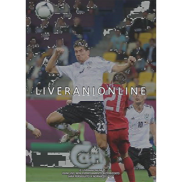 09.06.2012 LWOW UKRAINA (LVIV UKRAINE) ARENA LWOW (ARENA LVIV) PILKA NOZNA (FOOTBALL FUSSBALL) UEFA EURO 2012 POLAND UKRAINE MISTRZOSTWA EUROPY W PILCE NOZNEJ POLSKA UKRAINA MECZ NIEMCY - PORTUGALIA (GERMANY - PORTUGAL DEUTSCHLAND - PORTUGAL) N/Z MARIO GOMEZ GOL RADOSC FOTO NORBERT BARCZYK / PRESSFOCUS/NEWSPIX.PL --- Newspix.pl /Agenzia Aldo Liverani Sas - ITALY ONLY: Germania - Portogallo Campionati Europei UEFA 2012 Polonia/Ucraina Gruppo B Leopoli (Ucraina) 09/06/2012 *** Local Caption *** www.newspix.pl mail us: info@newspix.pl call us: 0048 022 23 22 222 --- Polish Picture Agency by Ringier Axel Springer Poland