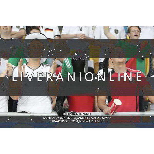 LWOW 09.06.2012 MECZ MISTRZOSTWA EUROPY 2012 GRUPA B: NIEMCY - PORTUGALIA --- UEFA EURO 2012 CHAMPIONSHIP GROUP B MATCH IN LVIV: GERMANY - PORTUGAL KIBICE NIEMIEC FOT. PIOTR KUCZA/NEWSPIX.PL --- Newspix.pl /Agenzia Aldo Liverani Sas - ITALY ONLY: Germania - Portogallo Campionati Europei UEFA 2012 Polonia/Ucraina Gruppo B Leopoli (Ucraina) 09/06/2012 *** Local Caption *** www.newspix.pl mail us: info@newspix.pl call us: 0048 022 23 22 222 --- Polish Picture Agency by Ringier Axel Springer Poland