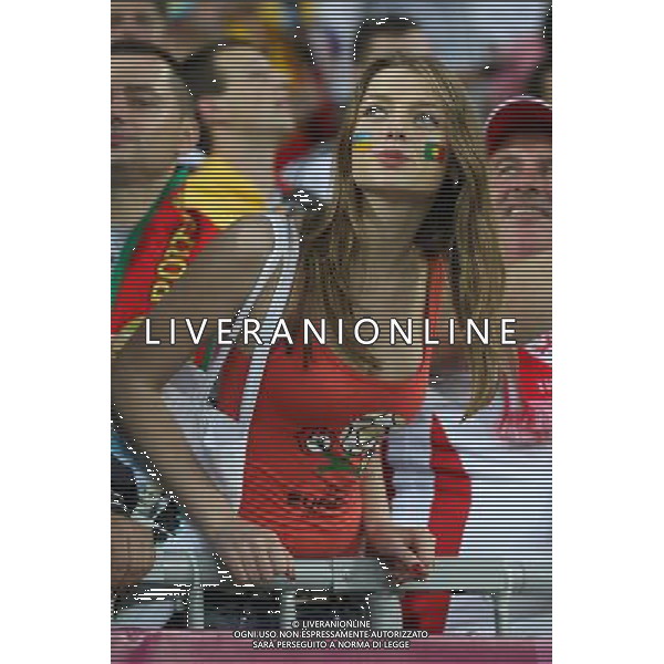 LWOW 09.06.2012 MECZ MISTRZOSTWA EUROPY 2012 GRUPA B: NIEMCY - PORTUGALIA --- UEFA EURO 2012 CHAMPIONSHIP GROUP B MATCH IN LVIV: GERMANY - PORTUGAL KIBICE PORTUGALII FOT. PIOTR KUCZA/NEWSPIX.PL --- Newspix.pl /Agenzia Aldo Liverani Sas - ITALY ONLY: Germania - Portogallo Campionati Europei UEFA 2012 Polonia/Ucraina Gruppo B Leopoli (Ucraina) 09/06/2012 *** Local Caption *** www.newspix.pl mail us: info@newspix.pl call us: 0048 022 23 22 222 --- Polish Picture Agency by Ringier Axel Springer Poland