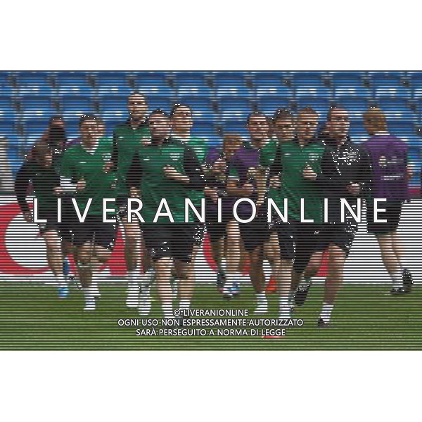 09.06.2012 POZNAN - STADION MIEJSKI ( POZNAN POLAND MUNICIPIAL STADIUM) PILKA NOZNA (FOOTBALL ) MISTRZOSTWA EUROPY W PILCE NOZNEJ UEFA EURO 2012 ( EUROPEAN CHAPIONSHIPS UEFA EURO 2012 ) GRUPA C ( POOL C ) TRENING REPREZENTACJI IRLANDIA( TRAINING TEAM REPUBLIC OF IRLAND ) NZ/: NA PIERWSZYM PLANIE ROBBIE KEANE , DAMIEN DUFF FOTO JAKUB PIASECKI/CYFRASPORT/NEWSPIX.PL --- Newspix.pl AG ALDO LIVERANI S A S ONLY ITALY *** Local Caption *** www.newspix.pl mail us: info@newspix.pl call us: 0048 022 23 22 222 --- Polish Picture Agency by Ringier Axel Springer Poland