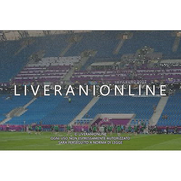 09.06.2012. POZNAN, STADION MIEJSKI. (UEFA EURO 2012 POLAND UKRAINE) MISTRZOSTWA EUROPY W PILCE NOZNEJ. TRENING OTWARTY REPREZENTACJI IRLANDII GRUPA C (TRAINING OF THE REPUBLIC OF IRELAND NATIONAL TEAM POOL C). NZ/ WIDOK TRENING PODCZAS DESZCZU (TRAINING DURING THE RAIN) FOT. JAKUB KACZMARCZYK / PRESSFOCUS NEWSPIXPL --- Newspix.pl AG ALDO LIVERANI S A S ONLY ITALY *** Local Caption *** www.newspix.pl mail us: info@newspix.pl call us: 0048 022 23 22 222 --- Polish Picture Agency by Ringier Axel Springer Poland