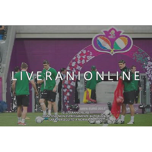 09.06.2012. POZNAN, STADION MIEJSKI. (UEFA EURO 2012 POLAND UKRAINE) MISTRZOSTWA EUROPY W PILCE NOZNEJ. TRENING OTWARTY REPREZENTACJI IRLANDII GRUPA C (TRAINING OF THE REPUBLIC OF IRELAND NATIONAL TEAM POOL C). NZ/ DARREN O\'DEA (R) FOT. JAKUB KACZMARCZYK / PRESSFOCUS NEWSPIXPL --- Newspix.pl AG ALDO LIVERANI S A S ONLY ITALY *** Local Caption *** www.newspix.pl mail us: info@newspix.pl call us: 0048 022 23 22 222 --- Polish Picture Agency by Ringier Axel Springer Poland