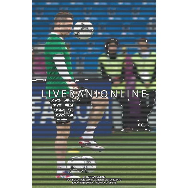 09.06.2012. POZNAN, STADION MIEJSKI. (UEFA EURO 2012 POLAND UKRAINE) MISTRZOSTWA EUROPY W PILCE NOZNEJ. TRENING OTWARTY REPREZENTACJI IRLANDII GRUPA C (TRAINING OF THE REPUBLIC OF IRELAND NATIONAL TEAM POOL C). NZ/ SHAY GIVEN FOT. JAKUB KACZMARCZYK / PRESSFOCUS NEWSPIXPL --- Newspix.pl AG ALDO LIVERANI S A S ONLY ITALY *** Local Caption *** www.newspix.pl mail us: info@newspix.pl call us: 0048 022 23 22 222 --- Polish Picture Agency by Ringier Axel Springer Poland