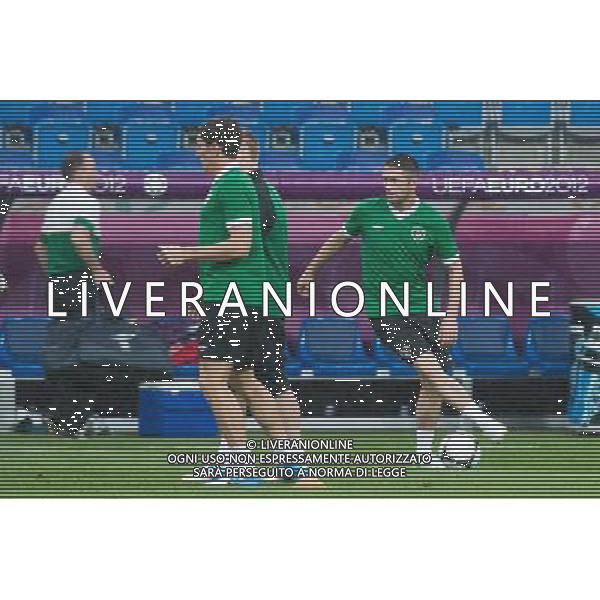09.06.2012. POZNAN, STADION MIEJSKI. (UEFA EURO 2012 POLAND UKRAINE) MISTRZOSTWA EUROPY W PILCE NOZNEJ. TRENING OTWARTY REPREZENTACJI IRLANDII GRUPA C (TRAINING OF THE REPUBLIC OF IRELAND NATIONAL TEAM POOL C). NZ/ ROBBIE KEANE (R) FOT. JAKUB KACZMARCZYK / PRESSFOCUS NEWSPIXPL --- Newspix.pl AG ALDO LIVERANI S A S ONLY ITALY *** Local Caption *** www.newspix.pl mail us: info@newspix.pl call us: 0048 022 23 22 222 --- Polish Picture Agency by Ringier Axel Springer Poland