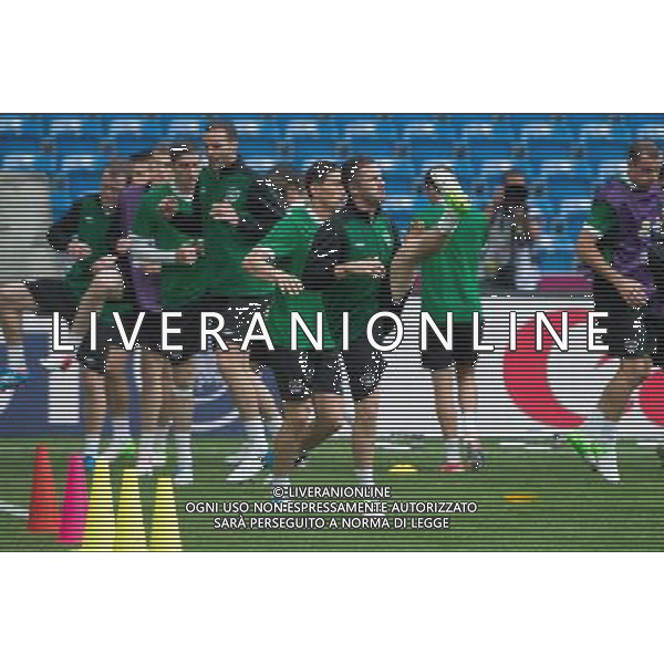 09.06.2012. POZNAN, STADION MIEJSKI. (UEFA EURO 2012 POLAND UKRAINE) MISTRZOSTWA EUROPY W PILCE NOZNEJ. TRENING OTWARTY REPREZENTACJI IRLANDII GRUPA C (TRAINING OF THE REPUBLIC OF IRELAND NATIONAL TEAM POOL C). NZ/ JOHN O\'SHEA, KEITH ANDREWS, ROBBIE KEANE FOT. JAKUB KACZMARCZYK / PRESSFOCUS NEWSPIXPL --- Newspix.pl AG ALDO LIVERANI S A S ONLY ITALY *** Local Caption *** www.newspix.pl mail us: info@newspix.pl call us: 0048 022 23 22 222 --- Polish Picture Agency by Ringier Axel Springer Poland