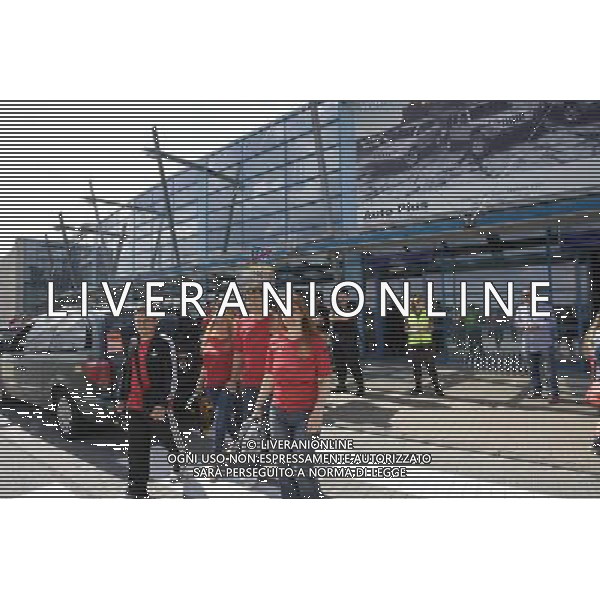 GDANSK 10.06.2012 LOTNISKO IM LECHA WALESY N Z HISZPANSCY I WLOSCY KIBICE PRZYLATUJA NA MECZ HISZPANIA WLOCHY FOT MICHAL FLUDRA/NEWSPIX.PL Spanish football fans arrives at Gdansk airport. --- Newspix.pl AG ALDO LIVERANI S A S ONLY ITALY *** Local Caption *** www.newspix.pl mail us: info@newspix.pl call us: 0048 022 23 22 222 --- Polish Picture Agency by Ringier Axel Springer Poland