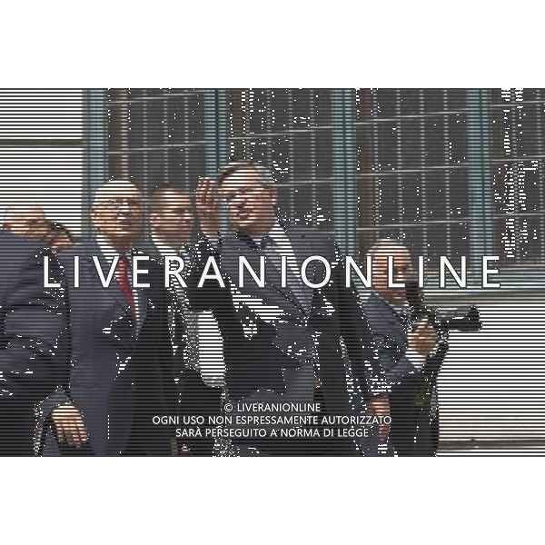 Gdansk 10.06.2012 dwor artusa n z prezydent bronislaw komorowski spotkal sie z prezydentem wloch Giorgio napolitano ktory przyjechal na mecz hiszpania vs wlochy anna komorowska bronislaw komorowski Giorgio napolitano fot michal fludra / newspix.pl President of Poland Bronislaw Komorowski with First Lady Anna Komorowska waits for Giorgio Napolitano outside the Artus Court --- Newspix.pl AG ALDO LIVERANI S A S ONLY ITALY *** Local Caption *** www.newspix.pl mail us: info@newspix.pl call us: 0048 022 23 22 222 --- Polish Picture Agency by Ringier Axel Springer Poland