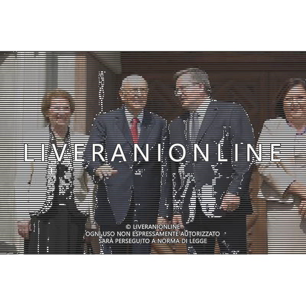 Gdansk 10.06.2012 dwor artusa n z prezydent bronislaw komorowski spotkal sie z prezydentem wloch Giorgio napolitano ktory przyjechal na mecz hiszpania vs wlochy anna komorowska bronislaw komorowski Giorgio napolitano fot michal fludra / newspix.pl President of Poland Bronislaw Komorowski with First Lady Anna Komorowska waits for Giorgio Napolitano outside the Artus Court --- Newspix.pl AG ALDO LIVERANI S A S ONLY ITALY *** Local Caption *** www.newspix.pl mail us: info@newspix.pl call us: 0048 022 23 22 222 --- Polish Picture Agency by Ringier Axel Springer Poland