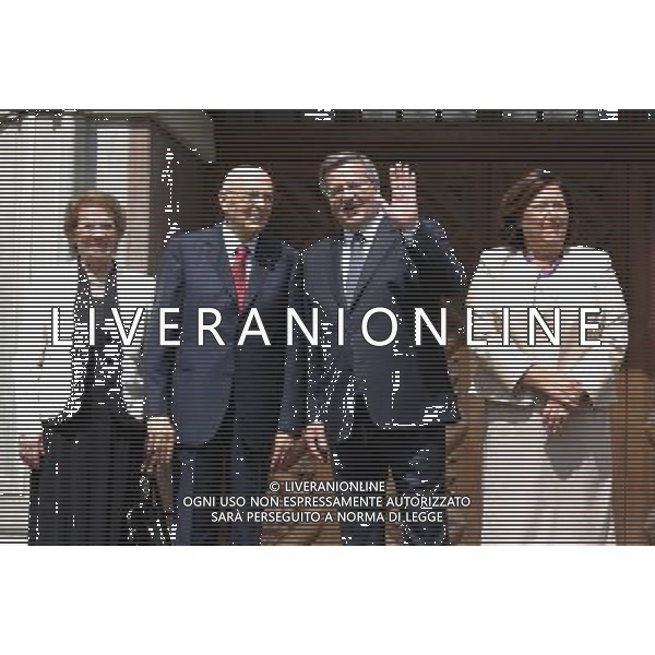 Gdansk 10.06.2012 dwor artusa n z prezydent bronislaw komorowski spotkal sie z prezydentem wloch Giorgio napolitano ktory przyjechal na mecz hiszpania vs wlochy anna komorowska bronislaw komorowski Giorgio napolitano fot michal fludra / newspix.pl President of Poland Bronislaw Komorowski with First Lady Anna Komorowska waits for Giorgio Napolitano outside the Artus Court --- Newspix.pl AG ALDO LIVERANI S A S ONLY ITALY *** Local Caption *** www.newspix.pl mail us: info@newspix.pl call us: 0048 022 23 22 222 --- Polish Picture Agency by Ringier Axel Springer Poland