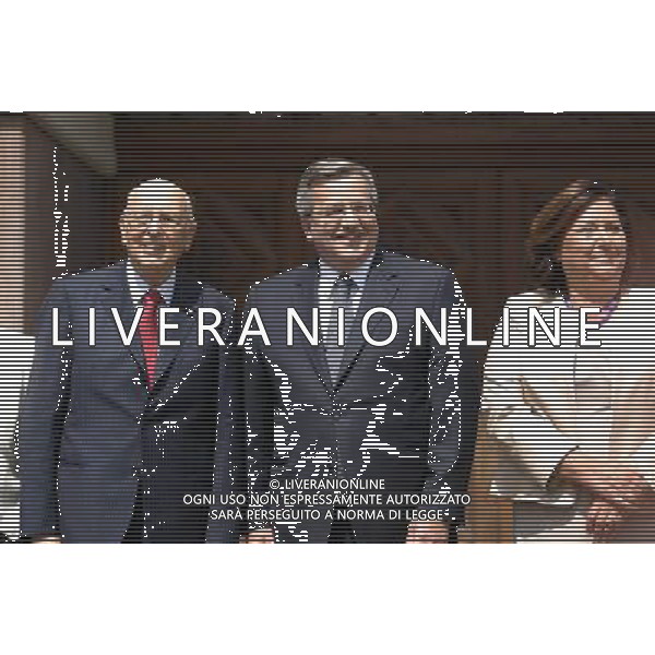 Gdansk 10.06.2012 dwor artusa n z prezydent bronislaw komorowski spotkal sie z prezydentem wloch Giorgio napolitano ktory przyjechal na mecz hiszpania vs wlochy anna komorowska bronislaw komorowski Giorgio napolitano fot michal fludra / newspix.pl President of Poland Bronislaw Komorowski with First Lady Anna Komorowska waits for Giorgio Napolitano outside the Artus Court --- Newspix.pl AG ALDO LIVERANI S A S ONLY ITALY *** Local Caption *** www.newspix.pl mail us: info@newspix.pl call us: 0048 022 23 22 222 --- Polish Picture Agency by Ringier Axel Springer Poland