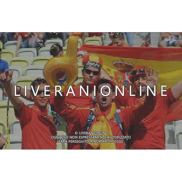 Campionati Europei UEFA 2012 Polonia/Ucraina Gruppo C Danzica (Polonia) - 10.06.2012 Spagna-Italia Nella Foto:tifosi spagna /Ph.Vitez-Ag. Aldo Liverani