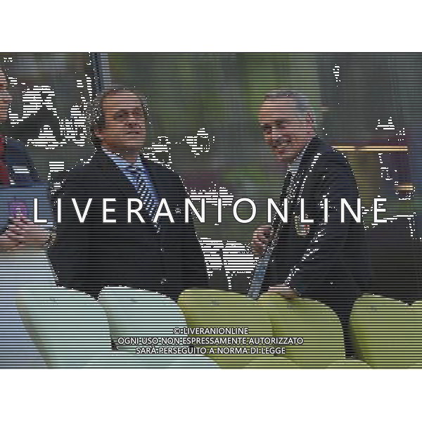 Campionati Europei UEFA 2012 Polonia/Ucraina Gruppo C Danzica (Polonia) - 10.06.2012 Spagna-Italia Nella Foto:abete luigi e michel platini /Ph.Vitez-Ag. Aldo Liverani