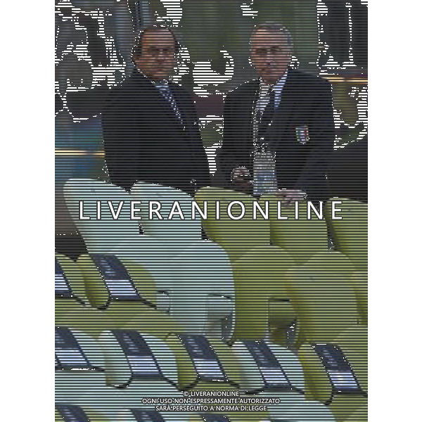 Campionati Europei UEFA 2012 Polonia/Ucraina Gruppo C Danzica (Polonia) - 10.06.2012 Spagna-Italia Nella Foto:abete luigi e michel platini /Ph.Vitez-Ag. Aldo Liverani