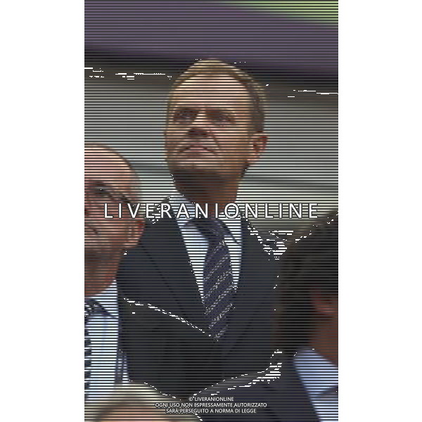 10.06.2012 - Gdansk , Poland . UEFA EURO 2012 . Mecz Hiszpania - Wlochy / match Spain - Italy . n/z. Premier Donald Tusk . Fot. Tomasz Wantula / EDYTOR.net/NEWSPIX.PL --- Newspix.pl /Agenzia Aldo Liverani Sas - ITALY ONLY : Spagna - Italia Campionati Europei UEFA 2012 Polonia/Ucraina Gruppo C Danzica (Polonia) 10/06/2012 *** Local Caption *** www.newspix.pl mail us: info@newspix.pl call us: 0048 022 23 22 222 --- Polish Picture Agency by Ringier Axel Springer Poland