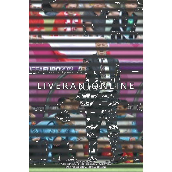 10.06.2012 GDANSK - ARENA GDANSK ( GDANSK POLAND ARENA GDANSK STADIUM STADIUM) PILKA NOZNA (FOOTBALL ) MISTRZOSTWA EUROPY W PILCE NOZNEJ UEFA EURO 2012 ( EUROPEAN CHAPIONSHIPS UEFA EURO 2012 ) GRUPA C ( POOL C) MECZ HISZPANIA - WLOCHY ( GAME SPAIN - ITALY ) NZ VICENTE DEL BOSQUE - TRENER, HEAD COACH FOTO LUKASZ GROCHALA/CYFRASPORT/NEWSPIX.PL --- Newspix.pl /Agenzia Aldo Liverani Sas - ITALY ONLY : Spagna - Italia Campionati Europei UEFA 2012 Polonia/Ucraina Gruppo C Danzica (Polonia) 10/06/2012 *** Local Caption *** www.newspix.pl mail us: info@newspix.pl call us: 0048 022 23 22 222 --- Polish Picture Agency by Ringier Axel Springer Poland